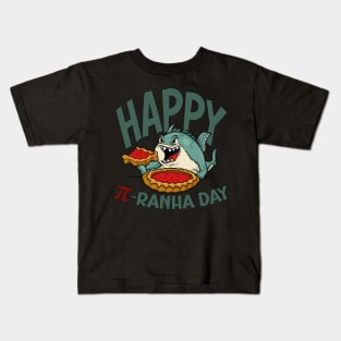 Happy Pi-ranha Day Kids T-Shirt